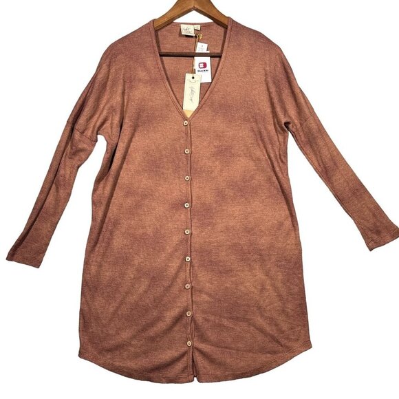 White Crow Women's Whiskey Grove Thermal Dress Button-Front Sz Small Casual Boho - Picture 1 of 5